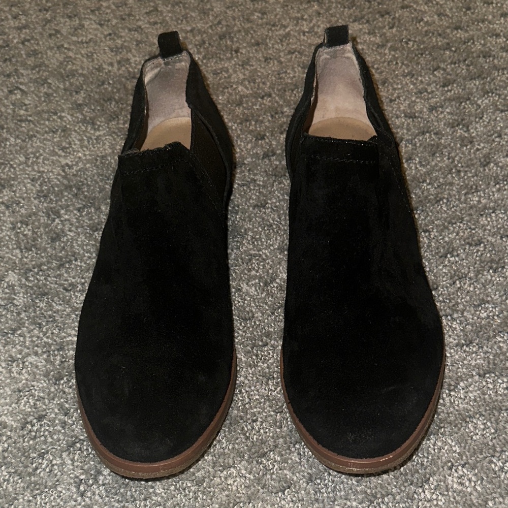 Franco Sarto Black Suede Shoes